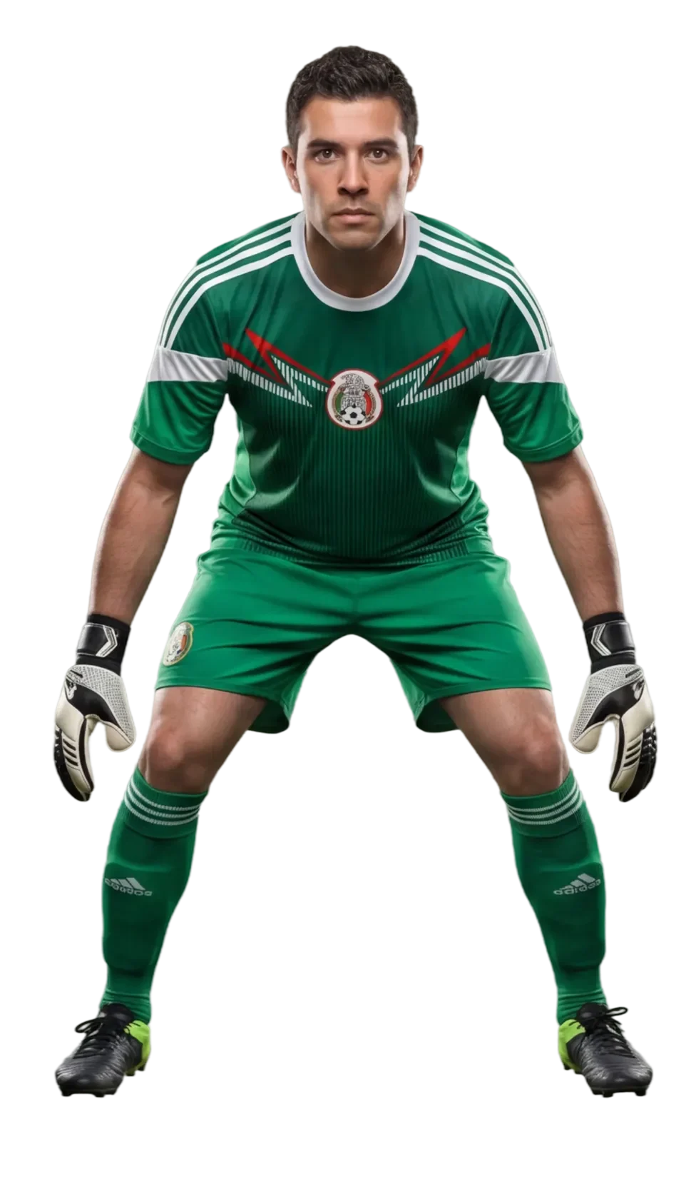 Portero mexicano listo para atajar el penal de Aldex